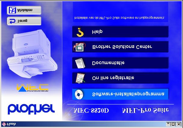 Bij gebruik van Windows NT Workstation Version 4.0 Zorg dat u de instructies in stap 1 De machine instellen op pagina s 2-8 hebt gevolgd. installeren van de machine 1 Zet de computer aan.