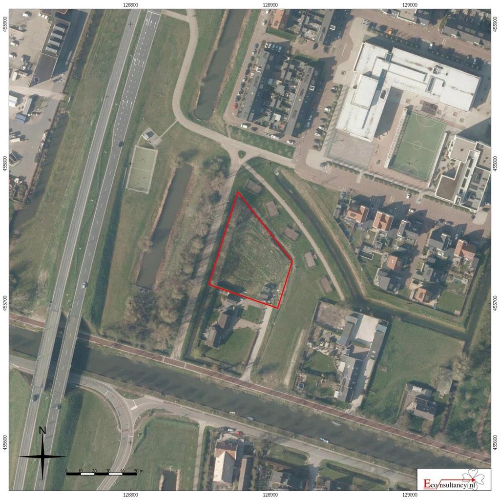 Figuur 3. Luchtfoto van het plangebied Utrecht (gemeente Utrecht) Zandweg (ong.