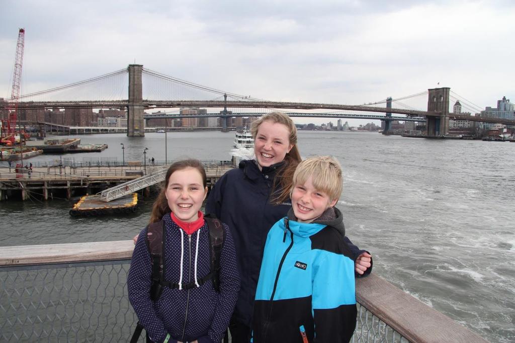 Wiske, Marieke en Toon op bezoek in New York.