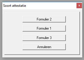 Via de systeeminstellingen kunnen tot maximaal drie formulieren toegevoegd worden. Deze kunt u zelf ontwerpen (zie 5.13). Voorbeelden worden met het pakket meegeleverd.