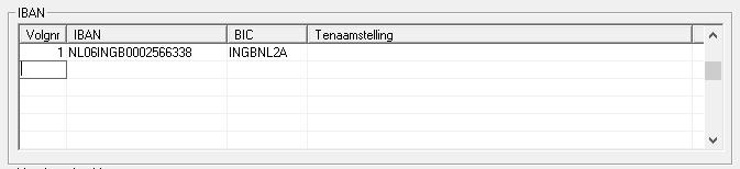 In deze tabel kunnen ook gegevens gewijzigd en toegevoegd worden. De kolommen hebben de volgende betekenis: Volgnr. Het volgnummer bepaalt de volgorde van de rekeningnummers in de tabel.