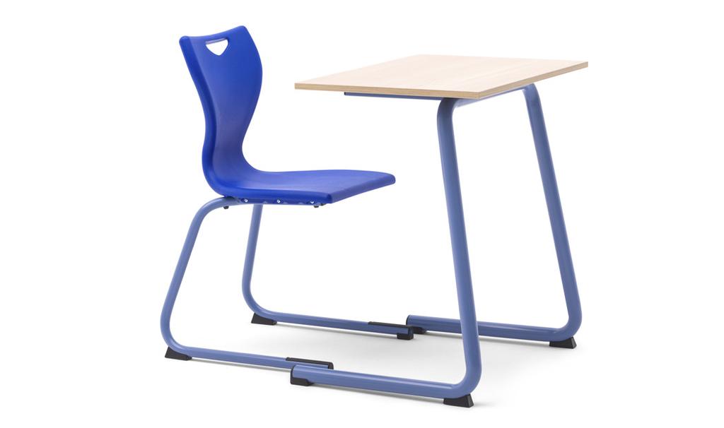 GEZOND LEREN GEZOND LEREN Comfortabel en solide Zowel de Eduu classic stoel als de comfortuitvoering bieden een goede ondersteuning tijdens de les.