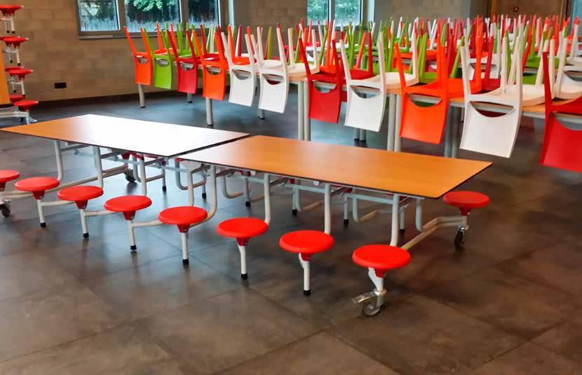 JADE Hoogwaardige tafels met verchroomd onderstel. Verkrijgbaar in diverse afmetingen.
