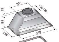 ø Stutten van rond 150/120mm Geluid 51 dba (op de hoogste stand 112 553 950 112 553 976 Cortina