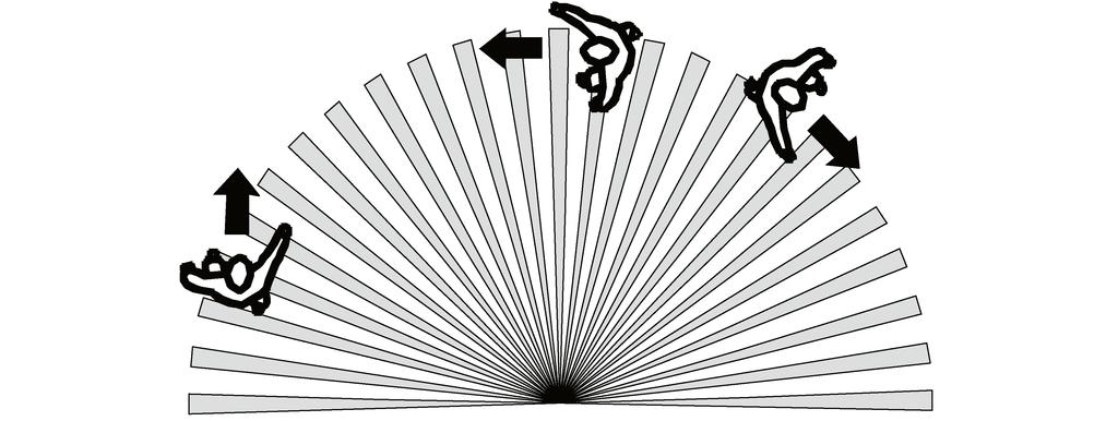 Afbeelding 5: Bewegingssensr aan de zijkant van de bewegingsrichting mnteren De bewegingssensr registreert een beweging ptimaal, wanneer deze aan de zijkant van de bewegingsrichting wrdt gemnteerd.