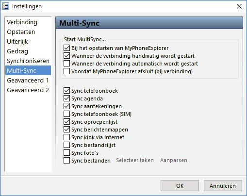 In mijn geval moesten de drie comboboxen op Outlook 2010 worden gezet.