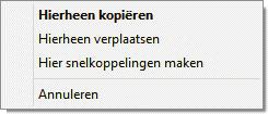 ongedaan maken in het contextmenu (dat verschijnt met een rechter muisklik op een leeg gedeelte in de Windows Verkenner).