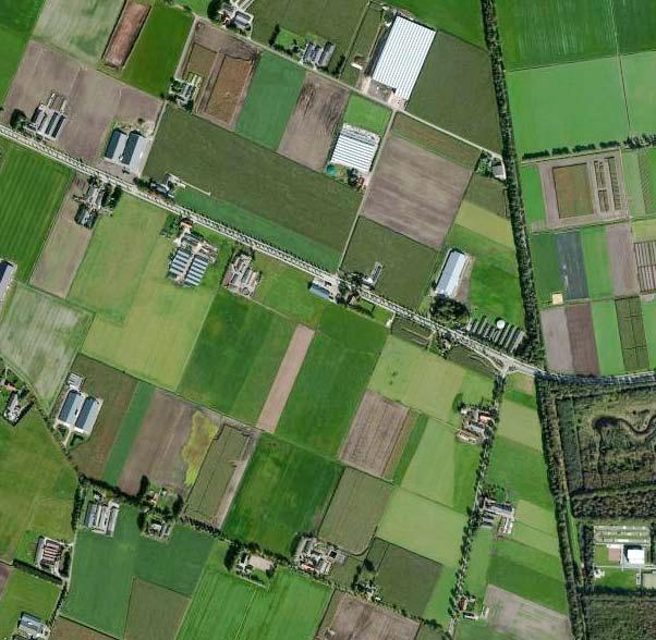 3D BEELDEN Het plangebied wordt aan de zuidoostkant visueel afgeschermd door