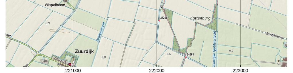 De nieuwe oprit wordt ten zuiden van deze loods aangelegd met een lengte van circa 60 m. De bodemingrepen ten behoeve van de aanleg van de nieuwe oprit reiken tot ongeveer 20 cm onder maaiveld.