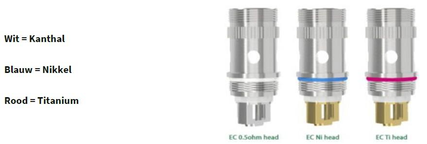 En naast de standaard kanthal coils levert Eleaf ook coils voor de temp