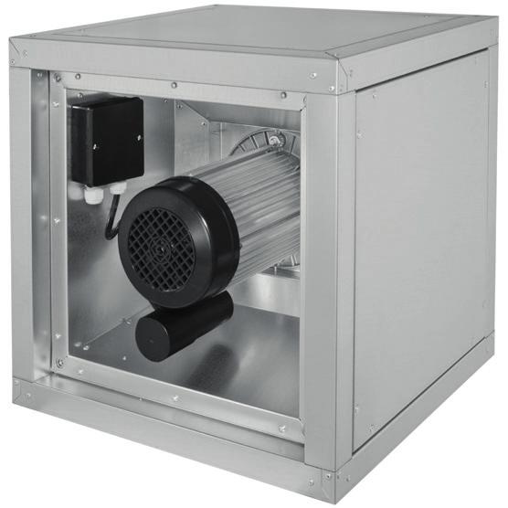 KHT BOXVENTILATOR HOGE TEMPERATUUR VENTILATOREN HORIZONTALE UITBLAAS AC Centrifugale ventilator met achterovergebogen schoepen Motor buiten de lucht en vetopvangbak met afvoer Omkasting uit