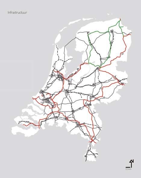 18. Historisch geografische kaart van Nederland met een indeling in