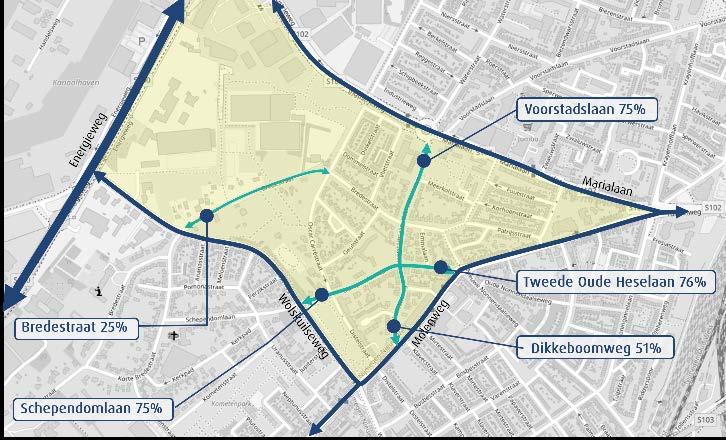 1Inleiding 1.1. Sluipverkeer in Nijmegen Hees Nijmegen heeft in 2017 een focusgroep in Nijmegen Hees opgestart om de verkeersproblematiek in de wijken Hees, Wolfskuil en Heseveld te bespreken.
