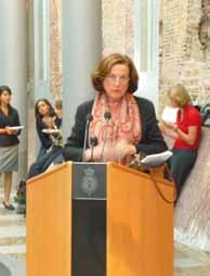 Staten-Generaal. In 2009 werd de vergadering hier geopend door de voorzitter van de Tweede Kamer, mevrouw Verbeet.