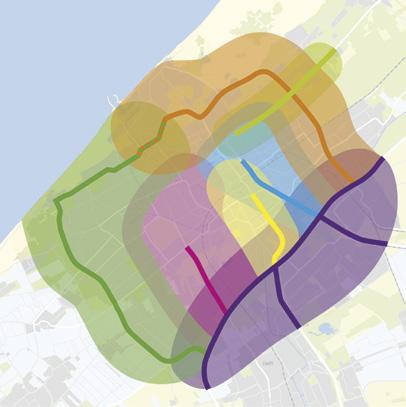 WEGVERKEER NAAR INVLOEDSGEBIED PER HOOFDROUTE internationale