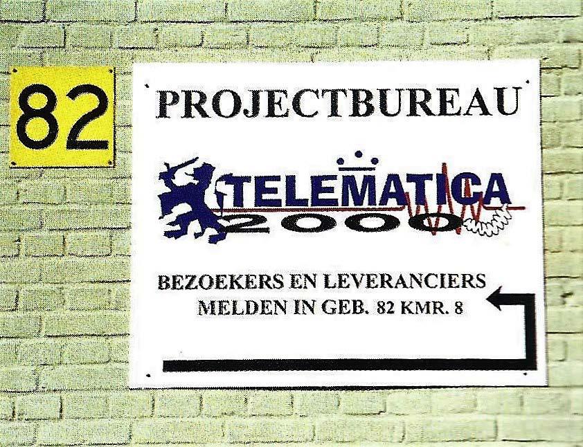 door C-VOC ingestelde projectbureau Telematica 2000. Van dit projectbureau maakten, naast enkele van de allerlaatste dienstplichtigen, ook de aoo n Piet Konings en Pierre Kisters deel uit.