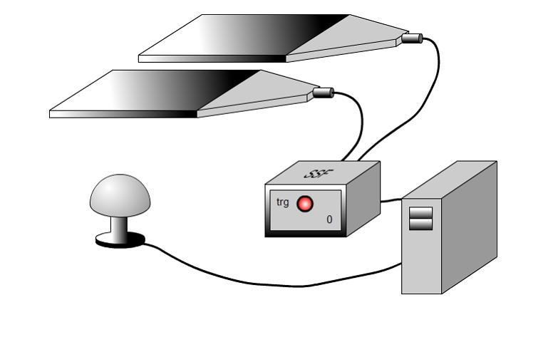 3. Werkwijze 3.1. Meetopstelling De detectoren van de HiSPARC liggen per 2 of per 4 in een dakkoffer, welke doorgaans gevestigd zijn op het dak van een gebouw.