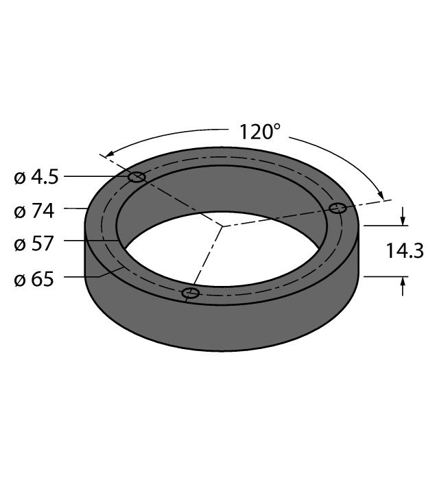 RA1-EQR24 1593019 Reductiehuls rvs voor de aansluiting op Ø 20mm assen RA3-EQR24 1593020