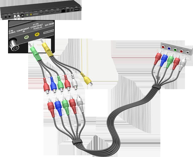 Componentaansluiting Raadpleeg het diagram en sluit de