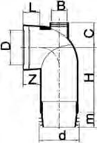 Closetafvoermanchet Model D+/-5 d H m Z 7