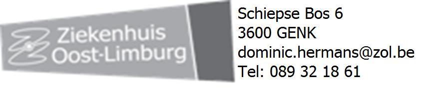 R I S I C O F A C T O R E N W E R K P O S T F I C H E [Centrale linnenbedeling bestuurder trekker] Het ZOL neemt maatregelen zodat risico s tot een minimum worden herleid.