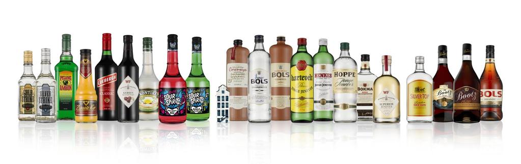 Regionale merken Lucas Bols handhaaft het sterke marktaandeel van de regionale merken op de Nederlandse markt In West-Afrika is de distributie van Henkes Gin en Henkes Whisky uitgebreid Het