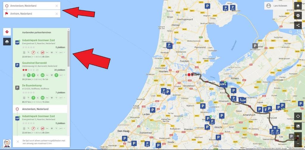 Als uw profiel helemaal correct is ingevuld kunt u beginnen met het plannen van uw route en het boeken van TruckBreaks langs deze routes.