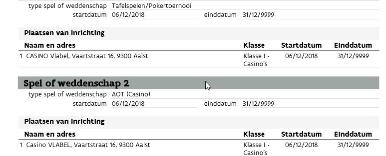 4. Casino Voorafgaande aangifte Controleer de voorafgaande