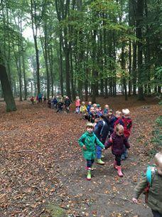 Bosuitstap kleuters Op woensdag 18 oktober ging de kleuterschool op uitstap naar het Bospark.