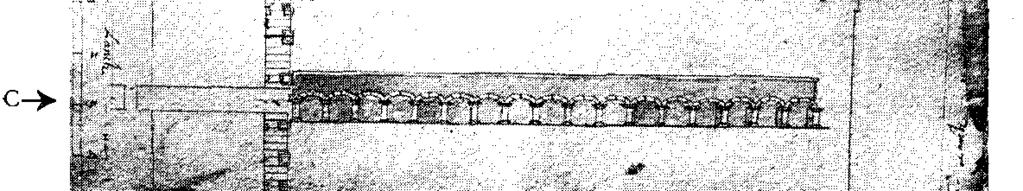 ) omstreeks 1598 met aanzicht van de binnenplaats gaanderij.