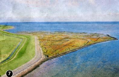 7. Pier en oceaan, de grote kwelder van Bruno Doedens bij Striep op Terschelling, geïnspireerd op het gelijknamige schilderij van Piet