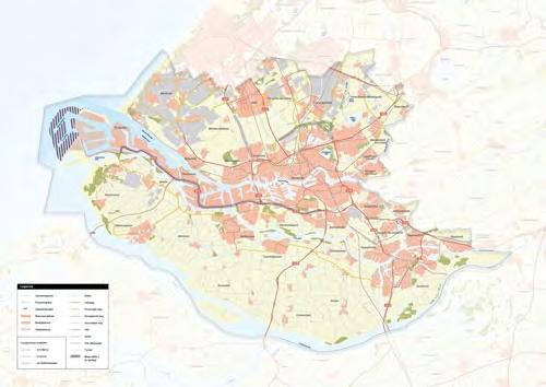 Afbeelding 1: studiegebied MIRT-verkenning Rotterdam Vooruit.