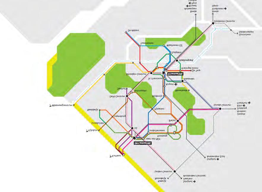 3.4.2 Eén Metropolitaan OV-systeem Gezien de ruimtelijke ambities voor de Rotterdamse regio en de geconstateerde bereikbaarheidsproblemen wordt het wenselijk geacht naar een samenhangend OVsysteem op