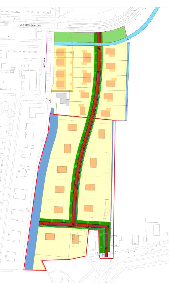 Afb. 3. Een overzicht van het nieuwbouwplan op de locatie.