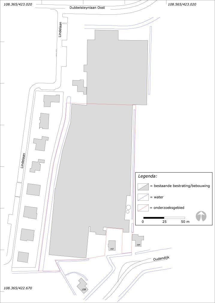 Oudendijk 162a, Dordrecht Ondergronds 76 Afb. 2. Het plan- en onderzoeksgebied in detail. 2.2 Geplande werkzaamheden In het plangebied zullen 11 woningen worden gerealiseerd.