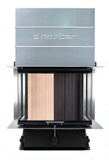 Bekleding van de verbrandingskamer De firma Hoxter biedt niet enkel lichtgekleurde vuurvaste stenen aan, maar ook een donkere variant.