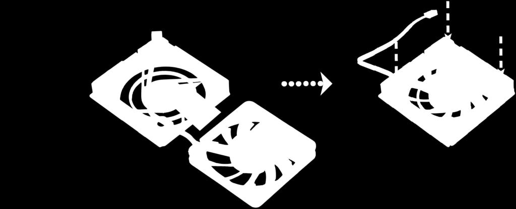 schroeven aan om de ventilator