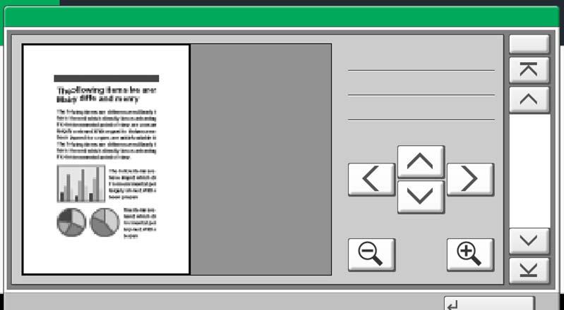 Basisbediening Documentvoorbeeld bekijken/documentdetails controleren U kunt deze functie gebruiken om een voorbeeld te bekijken van de documenten die opgeslagen zijn in een documentbox of om de