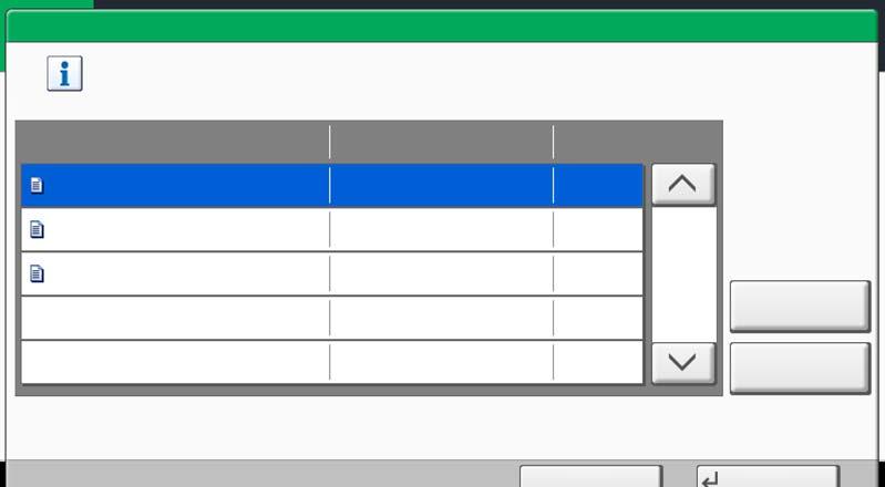 Documentbox Box:** Bestandsnaam Datum en tijd Form. 3 Selecteer in de lijst de documenten die u wilt samenvoegen door op het selectievakje te drukken.
