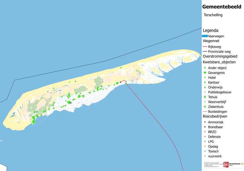 Terschelling In onderstaand overzicht is op basis van de professionele risicokaart en het CBS een inventarisatie samengesteld voor het grondgebied van de gemeente.