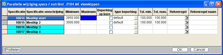 10 Deactiveren / verwijderen van specificaties. 10.