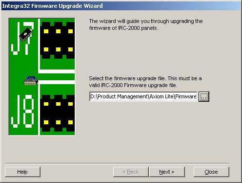 4. Blader nu naar het firmware bestand waarmee de AXIRC of de AXURC