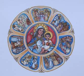 Rondom Maria zijn er de verhalen rondom de zeven vreugden.