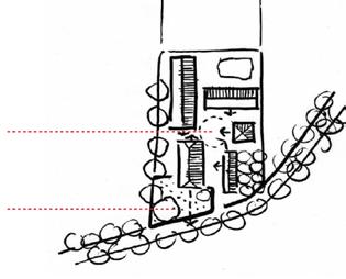 Handreikingen Landschap Versterk het kralensnoer -effect door het in bochten of knikken toevoegen van beplanting. Probeer een pad door het beekdal te realiseren.