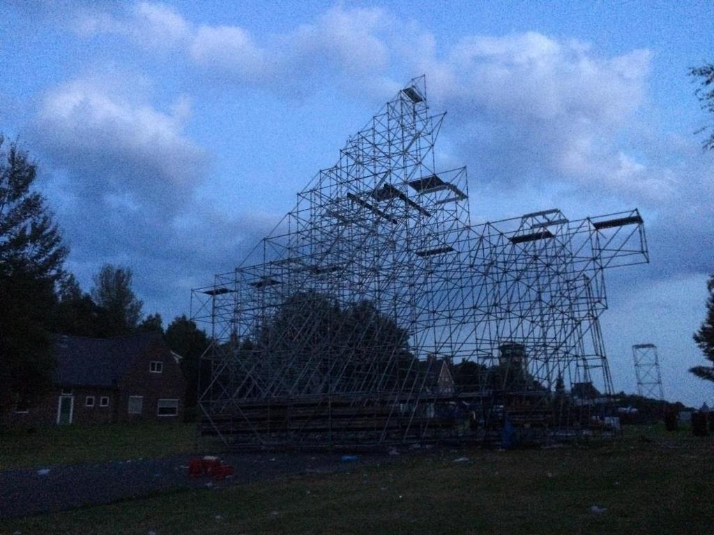 Locatie van het hoofdpodium