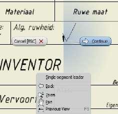 14) Ruwheidsteken. Bij tabblad Annotate staat surface.