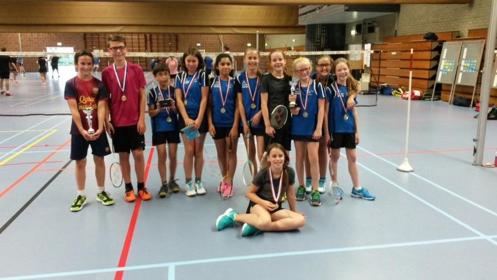 plaats op het bord. De stand van de laddercompetitie bepaalde de finale van de clubkampioenschappen: Groep 1: Benthe is winnaar clubkampioenschap meisjes.