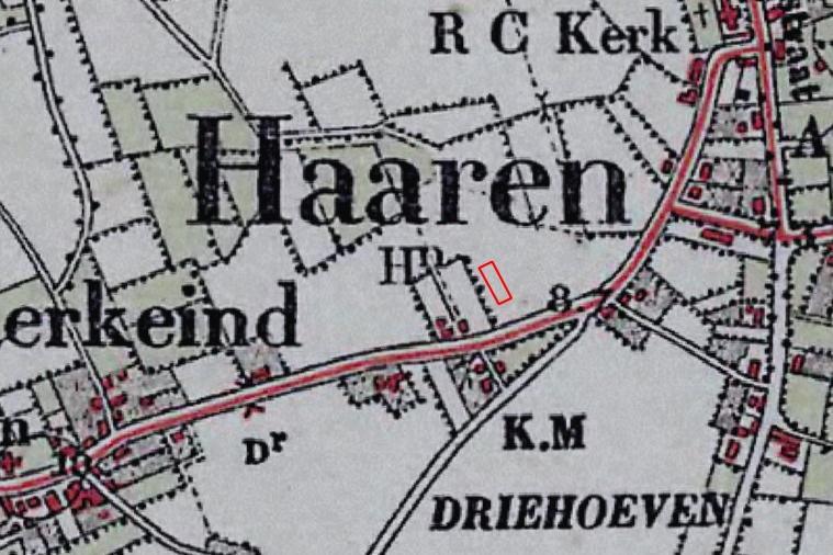 historische kaarten Situatie 1868 (bron: