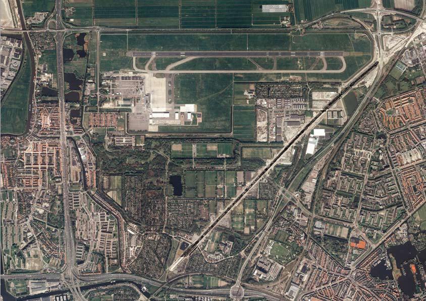 Luchtfoto van het plangebied