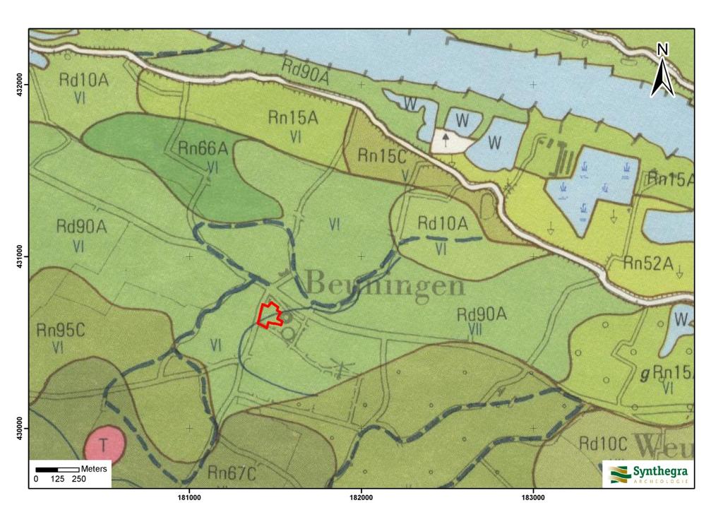 S194 Op de bodemkaart staan de gemiddelde grondwaterstanden aangegeven door middel van zogenaamde grondwatertrappen. Het plangebied wordt gekenmerkt door een lage grondwaterstand.